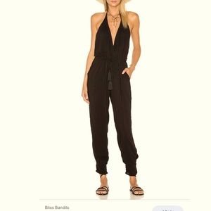 INDAH Paz Silk Jumpsuit SzSmall